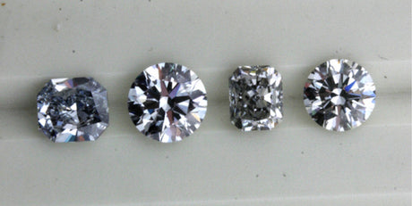 Different blue diamonds