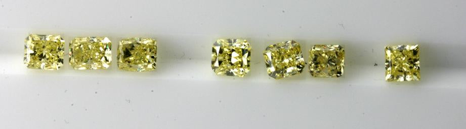 A line of yellow radiants