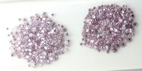 Very small pink brilliants, in two shades of pink
