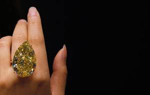 Sotheby's to Auction the 110.3 carat Sun-Drop Diamond