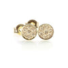 Vanilla Pavé Diamond Disc Earrings