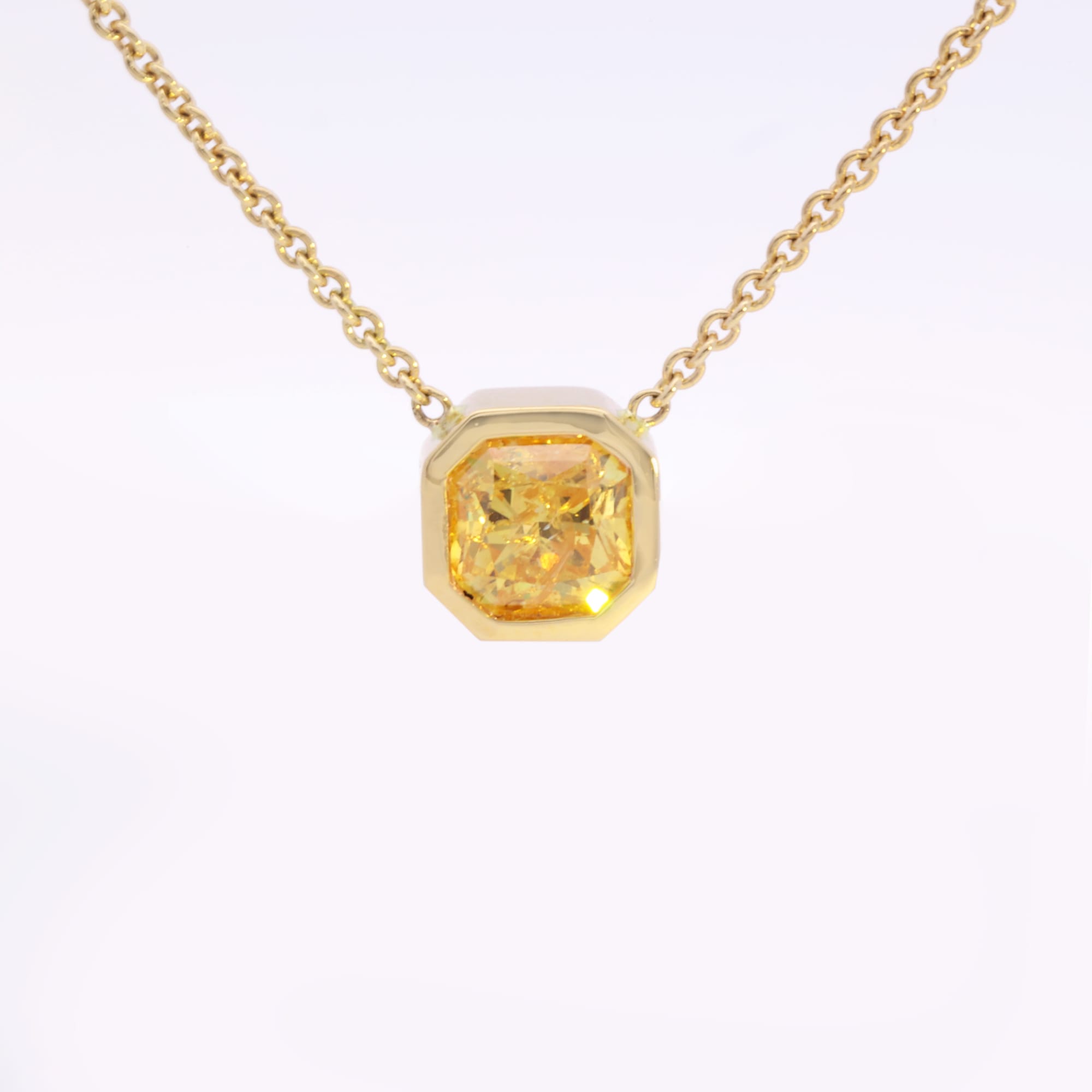 Canary Radiant Diamond Necklace