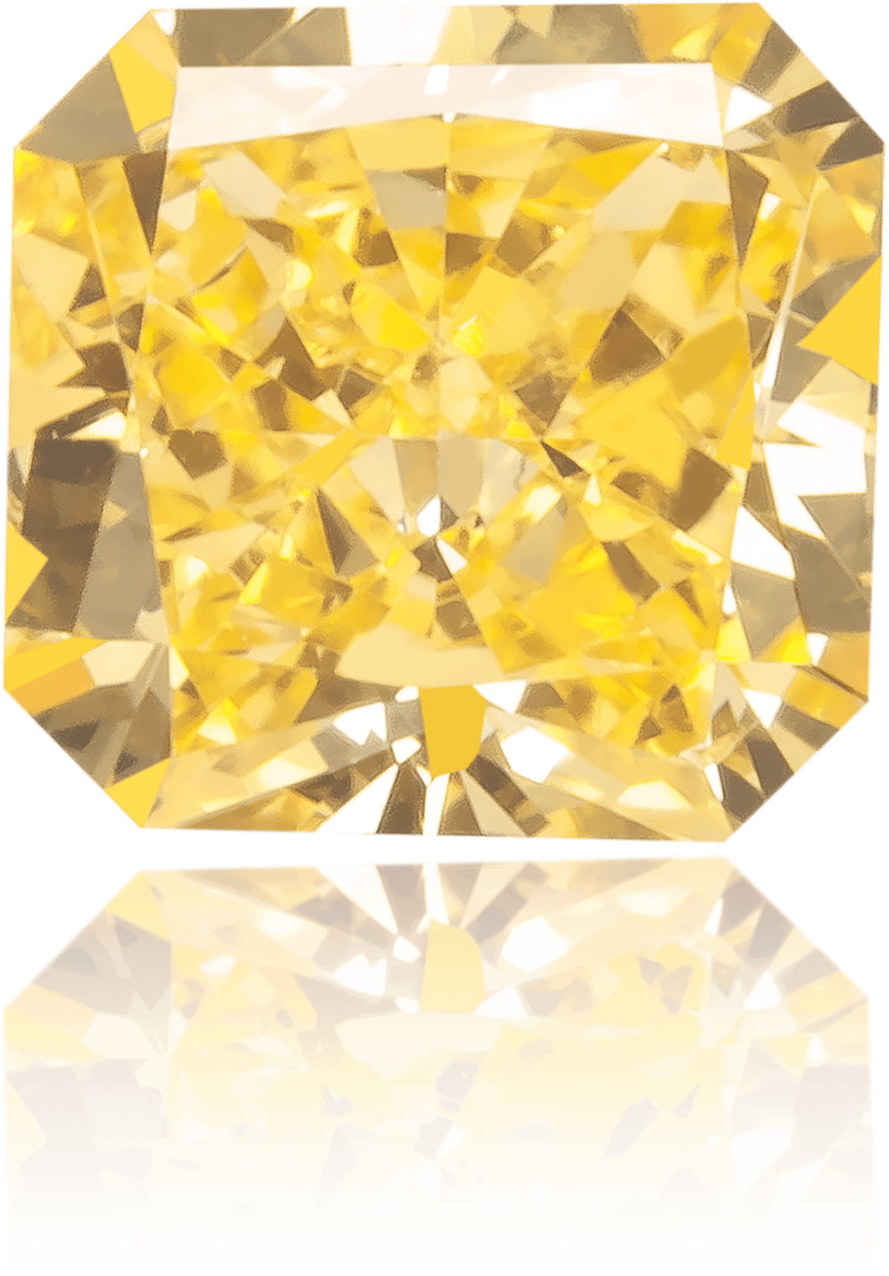 Natural Yellow Diamond Square 0.33 ct Polished