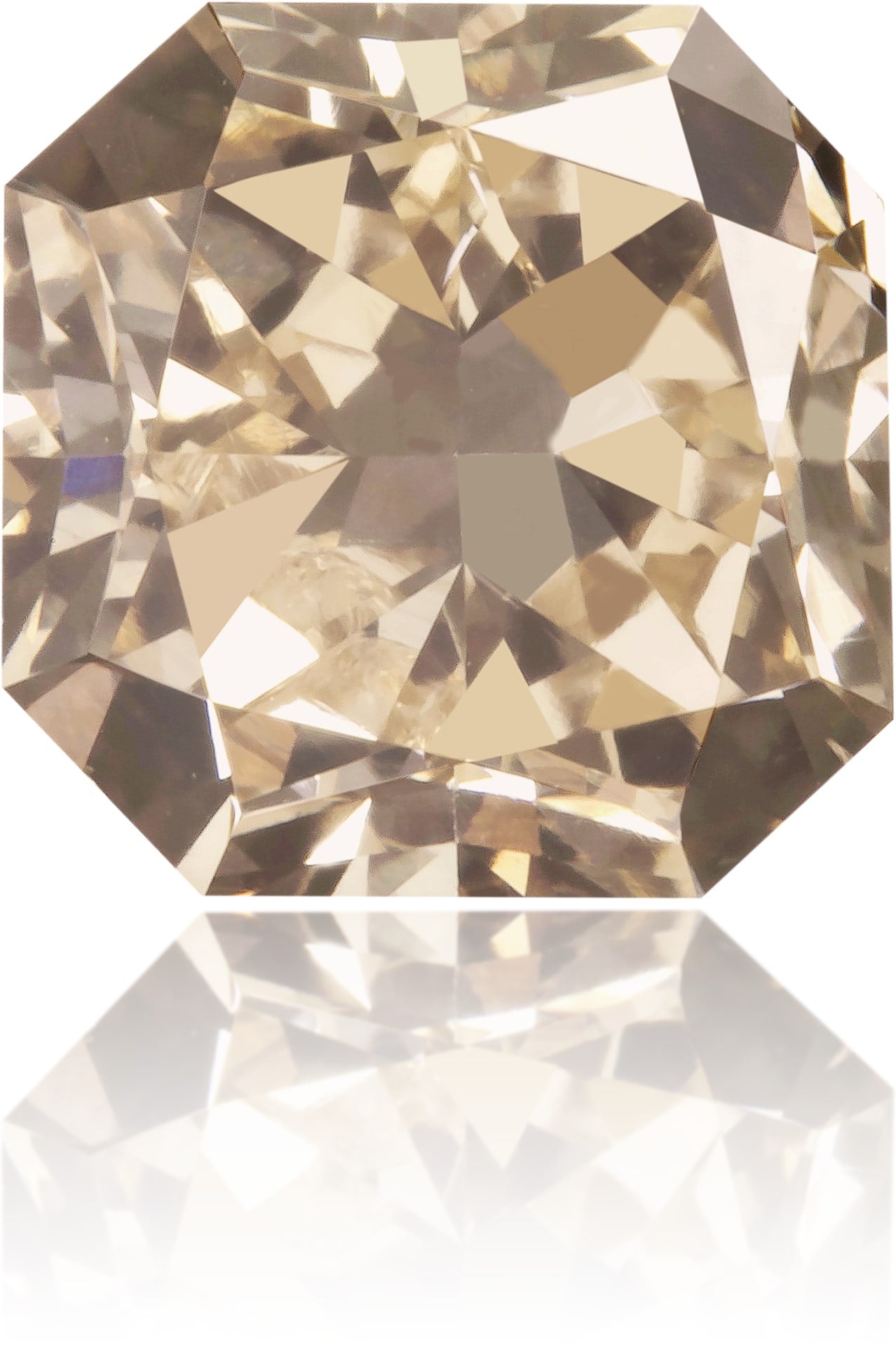 Natural Brown Diamond Rectangle 1.83 ct Polished