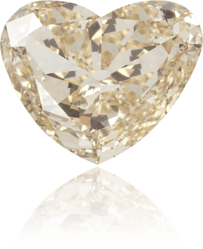 Natural Brown Diamond Heart Shape 2.85 ct Polished