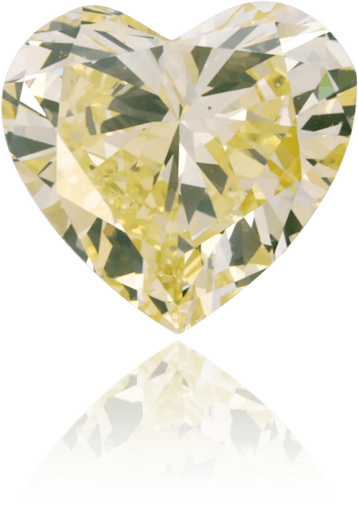 Natural Yellow Diamond Heart Shape 1.31 ct Polished