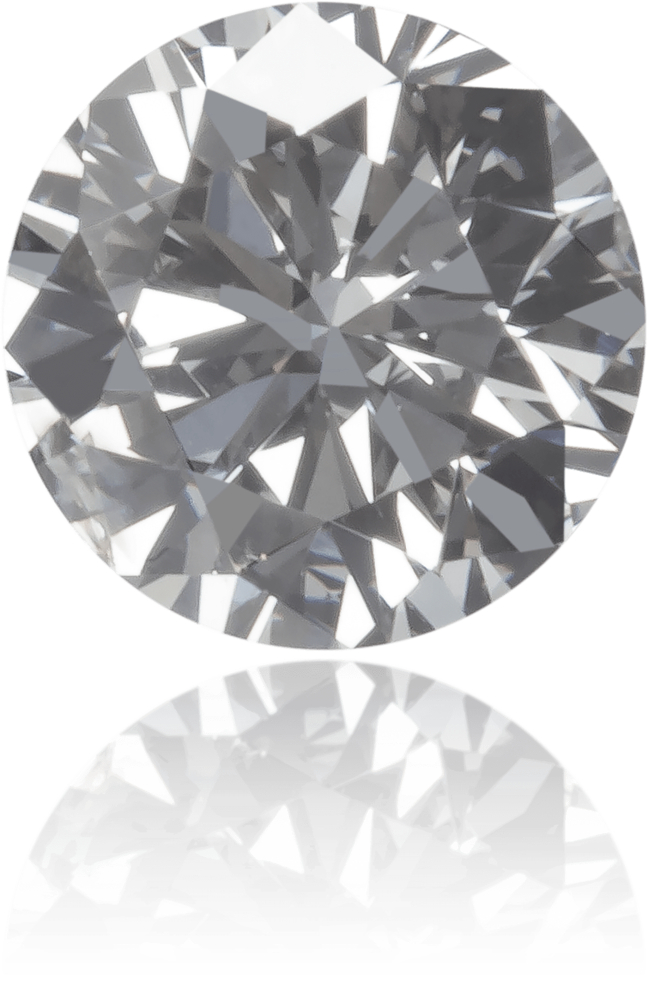 Natural Gray Diamond Round 0.25 ct Polished