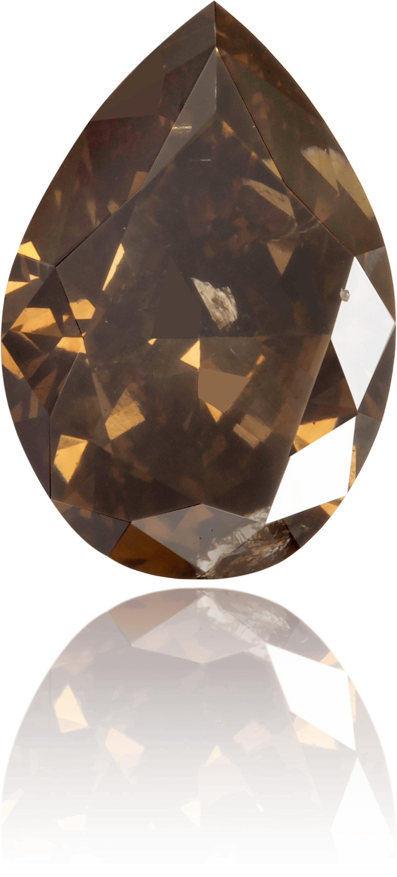 Natural Brown Diamond Pear Shape 1.38 ct Polished