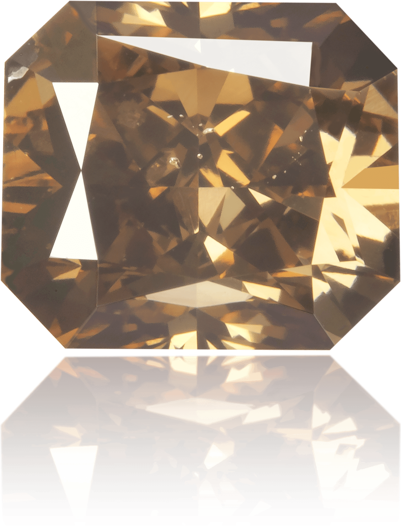 Natural Brown Diamond Rectangle 1.96 ct Polished