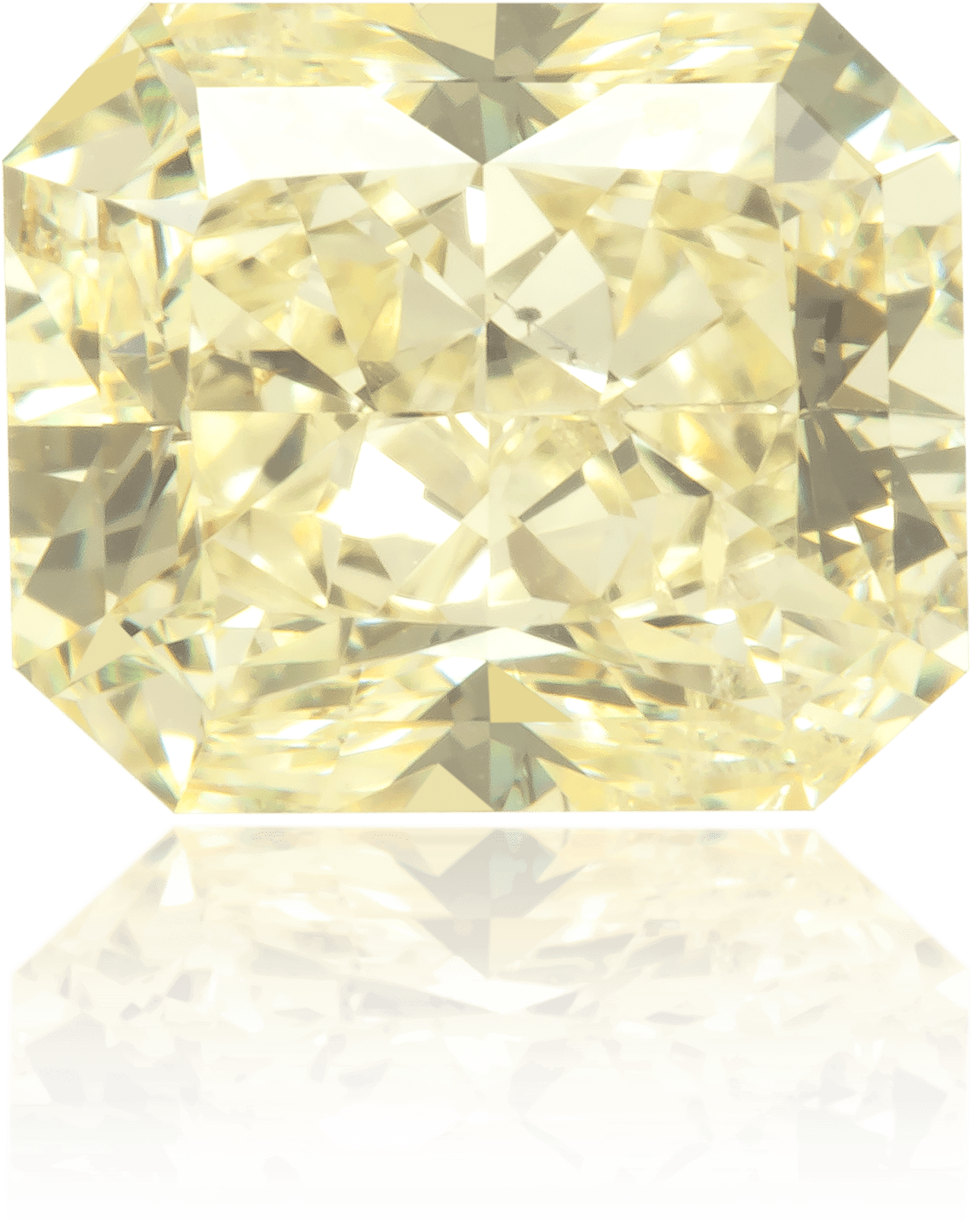 Natural Yellow Diamond Rectangle 1.35 ct Polished
