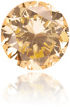 Natural Orange Diamond Round 0.09 ct Polished