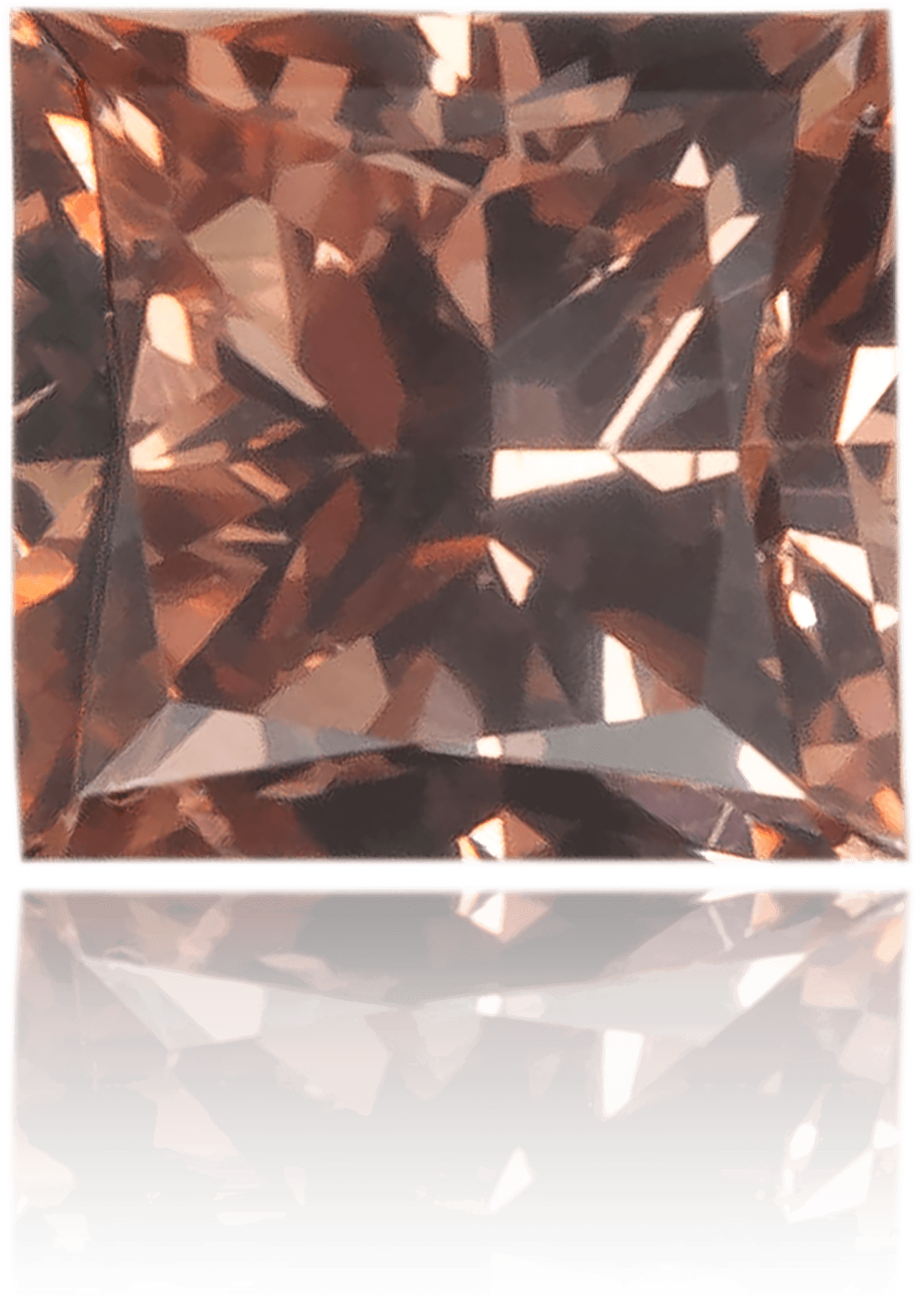 Natural Pink Diamond Square 0.15 ct Polished