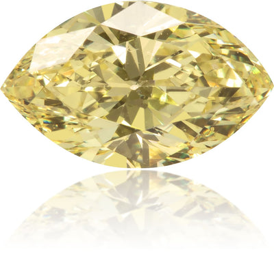 Natural Yellow Diamond Marquise 0.48 ct Polished