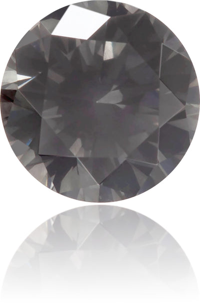 Natural Gray Diamond Round 0.33 ct Polished