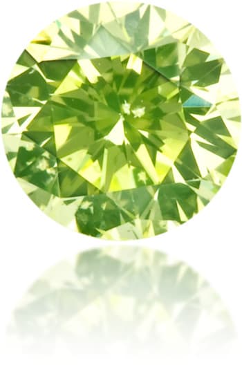 Natural Green Diamond Round 0.15 ct Polished