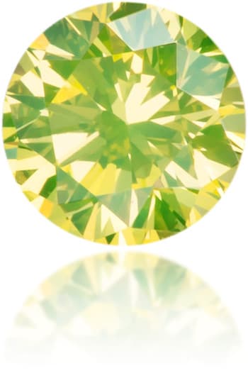 Natural Green Diamond Round 0.19 ct Polished