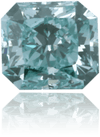 Natural Green Diamond Rectangle 0.47 ct Polished