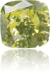 Natural Green Diamond Cushion 0.56 ct Polished