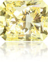 Natural Yellow Diamond Rectangle 0.81 ct Polished