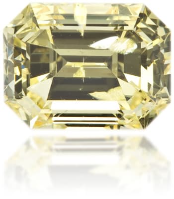 Natural Yellow Diamond Rectangle 0.85 ct Polished