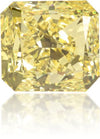 Natural Yellow Diamond Square 0.88 ct Polished