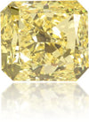 Natural Yellow Diamond Square 0.89 ct Polished