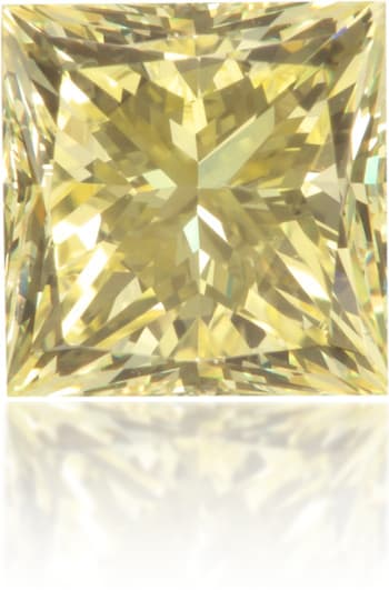 Natural Yellow Diamond Square 0.91 ct Polished