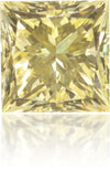 Natural Yellow Diamond Square 0.91 ct Polished