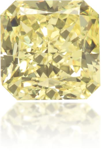 Natural Yellow Diamond Square 0.92 ct Polished