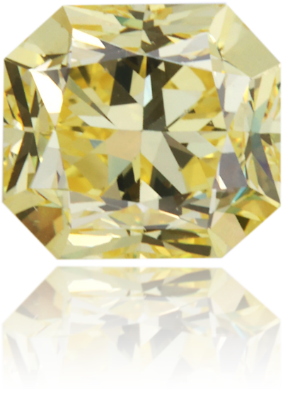 Natural Yellow Diamond Rectangle 1.00 ct Polished
