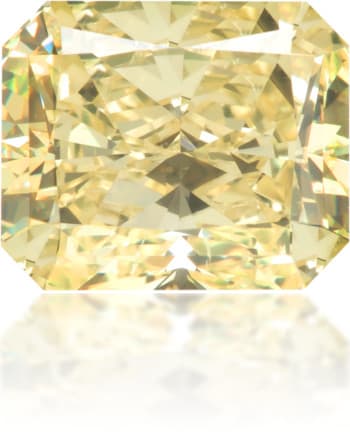 Natural Yellow Diamond Rectangle 1.02 ct Polished
