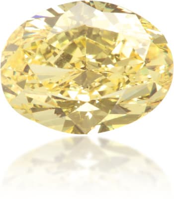 Natural Yellow Diamond Oval 1.03 ct Polished