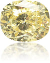 Natural Yellow Diamond Cushion 1.07 ct Polished