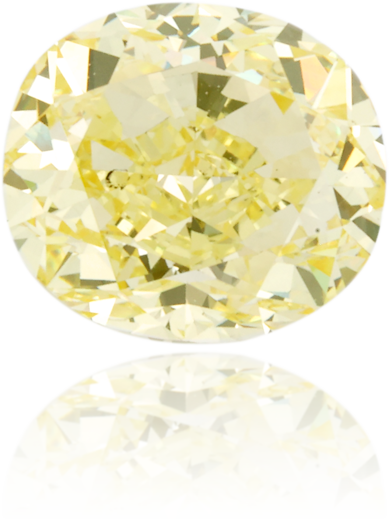 Natural Yellow Diamond Oval 1.10 ct Polished