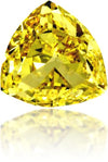 Natural Yellow Diamond Triangle 1.14 ct Polished