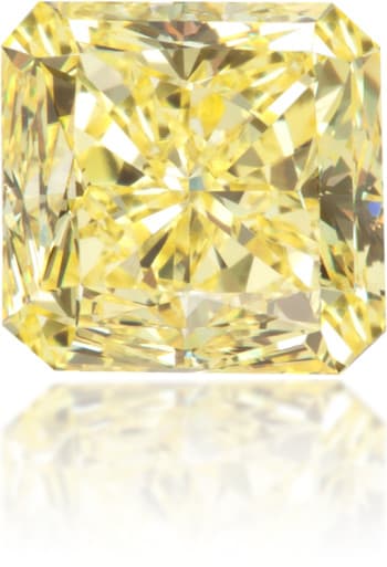 Natural Yellow Diamond Square 1.14 ct Polished