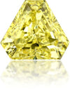 Natural Yellow Diamond Triangle 1.36 ct Polished