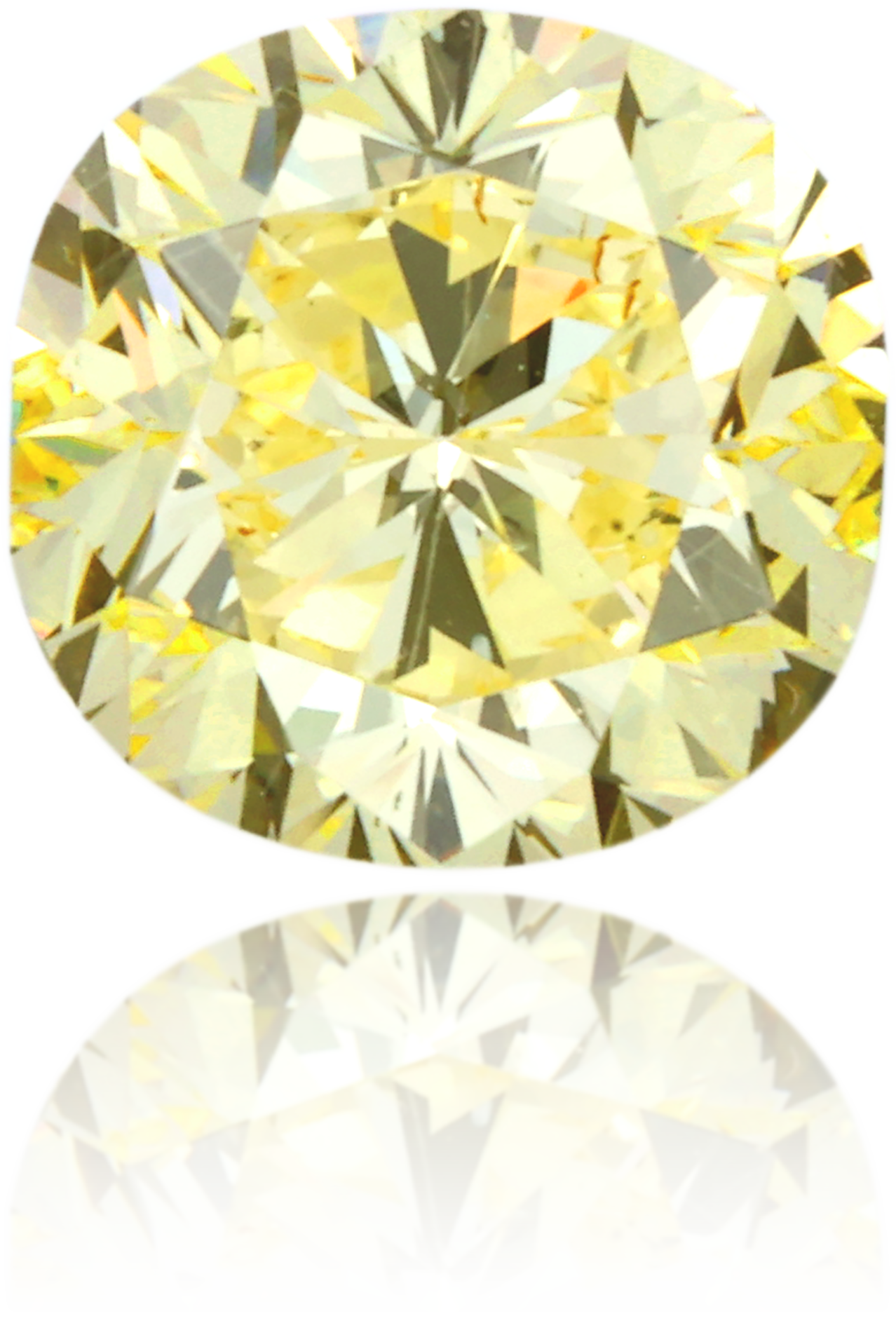 Natural Yellow Diamond Cushion 1.47 ct Polished