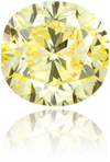 Natural Yellow Diamond Cushion 1.47 ct Polished