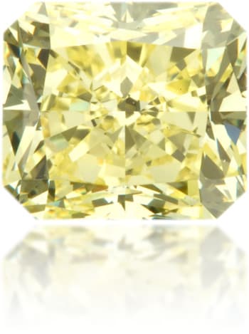 Natural Yellow Diamond Square 1.53 ct Polished