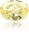 Natural Yellow Diamond Oval 1.82 ct Polished