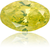 Natural Yellow Diamond Oval 2.56 ct Polished