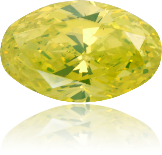 Natural Yellow Diamond Oval 2.56 ct Polished