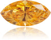 Natural Orange Diamond Marquise 0.19 ct Polished