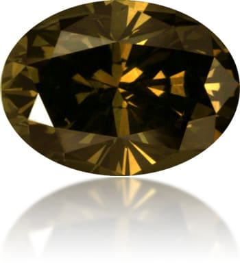 Natural Brown Diamond Oval 1.78 ct Polished
