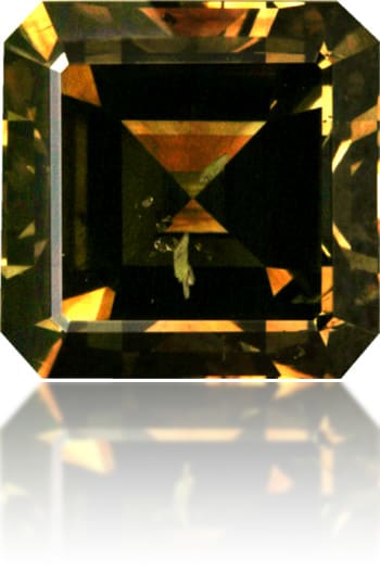 Natural Brown Diamond Square 2.52 ct Polished