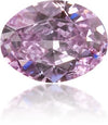 Natural Purple Diamond Oval 0.09 ct Polished