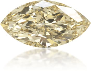 Natural Yellow Diamond Marquise 0.68 ct Polished