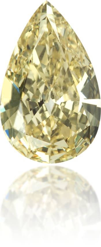 Natural Yellow Diamond Pear Shape 1.02 ct Polished