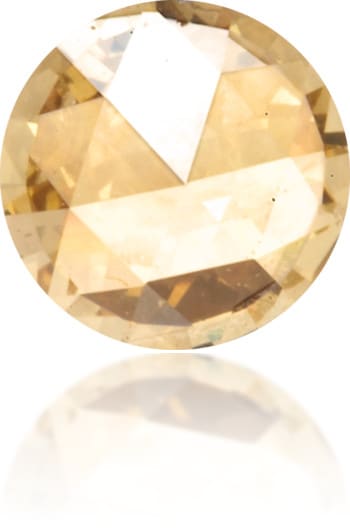 Natural Orange Diamond Round 0.21 ct Polished